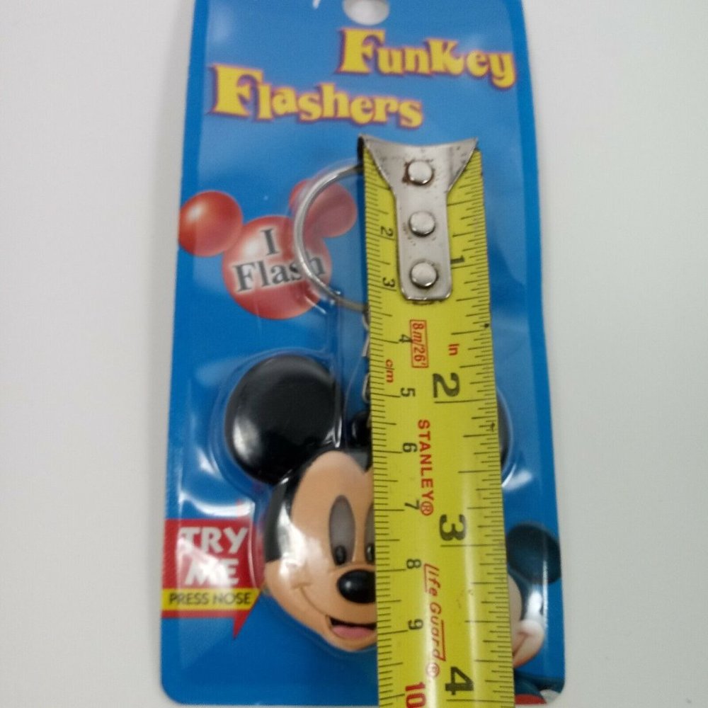 Disney Funkey NEW In Package Mickey Mouse Keyring **DOES NOT FLASH** - Picture 8 of 11